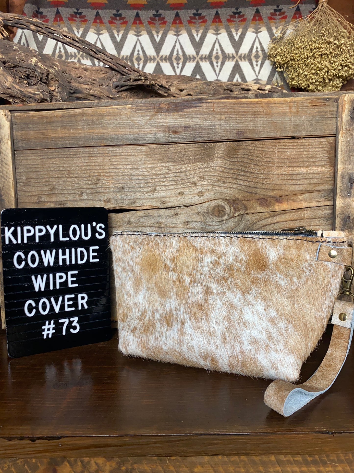 Large Cowhide Wipe Cover #73