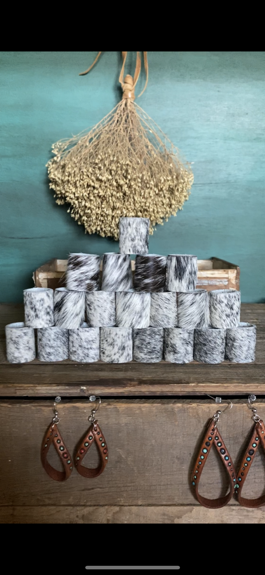 Cowhide Wildrag Slides