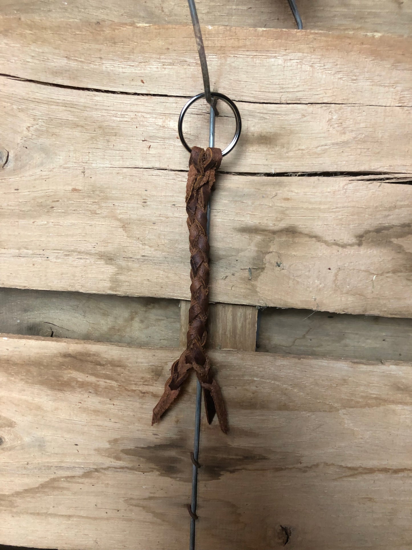 Braided Buffalo Keychain