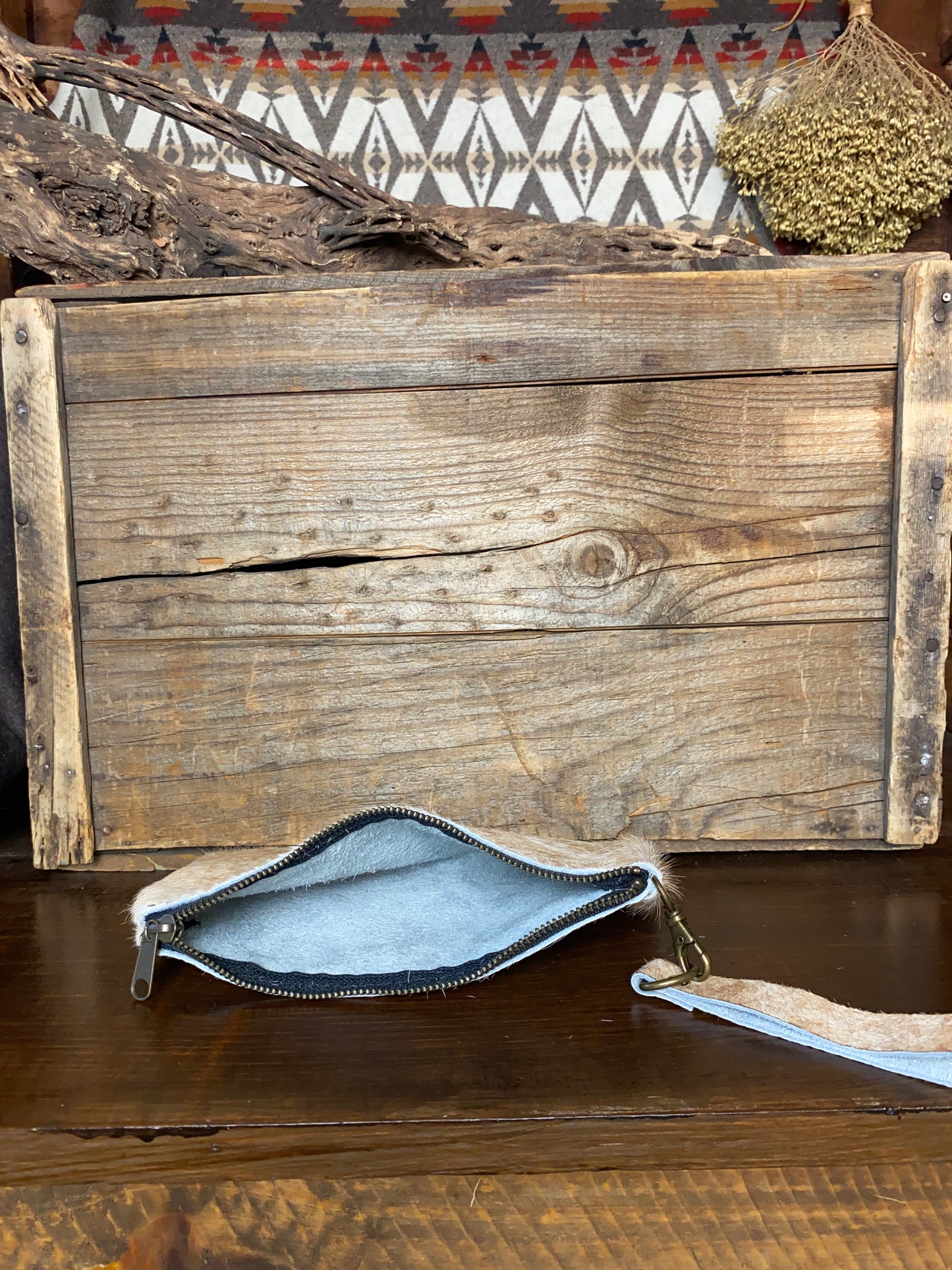 Simple Cowhide Clutch