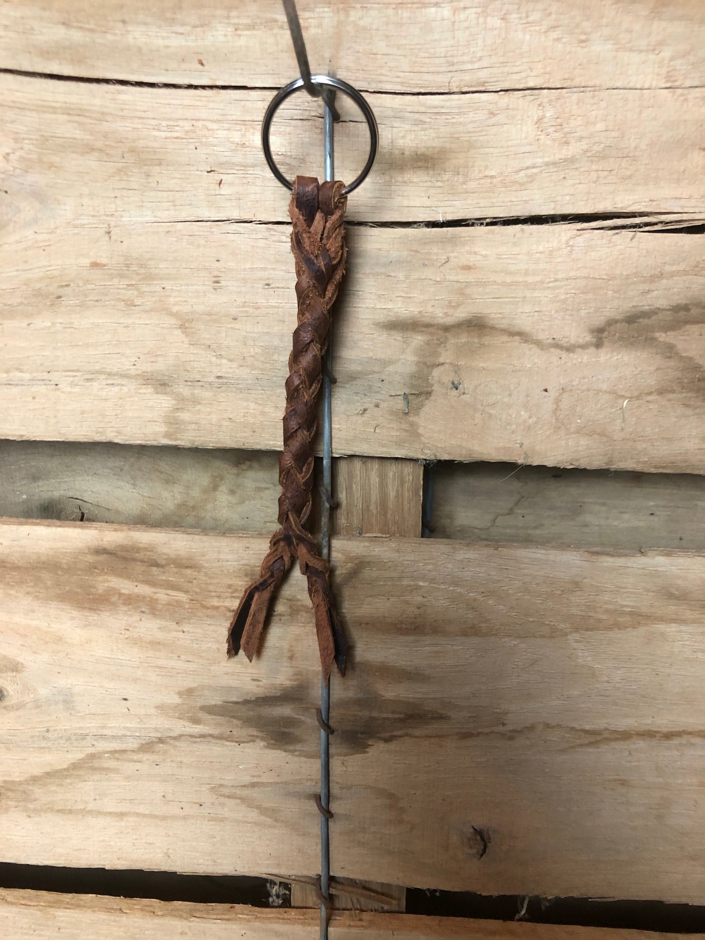 Braided Buffalo Keychain