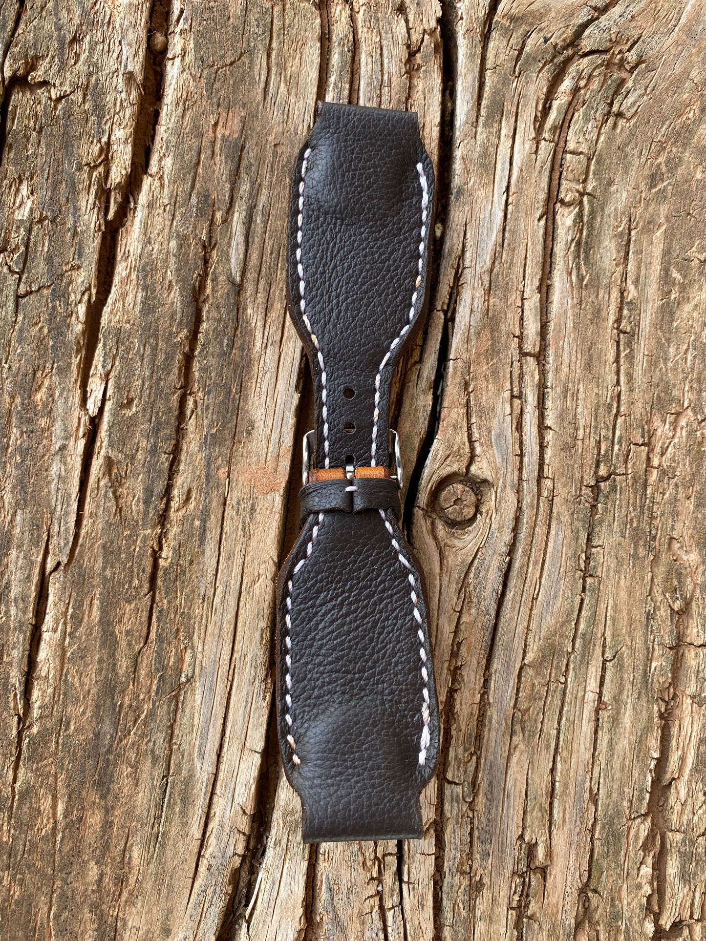 Red and Yellow Tooled Sunflower with Red and White Cowhide Inlay