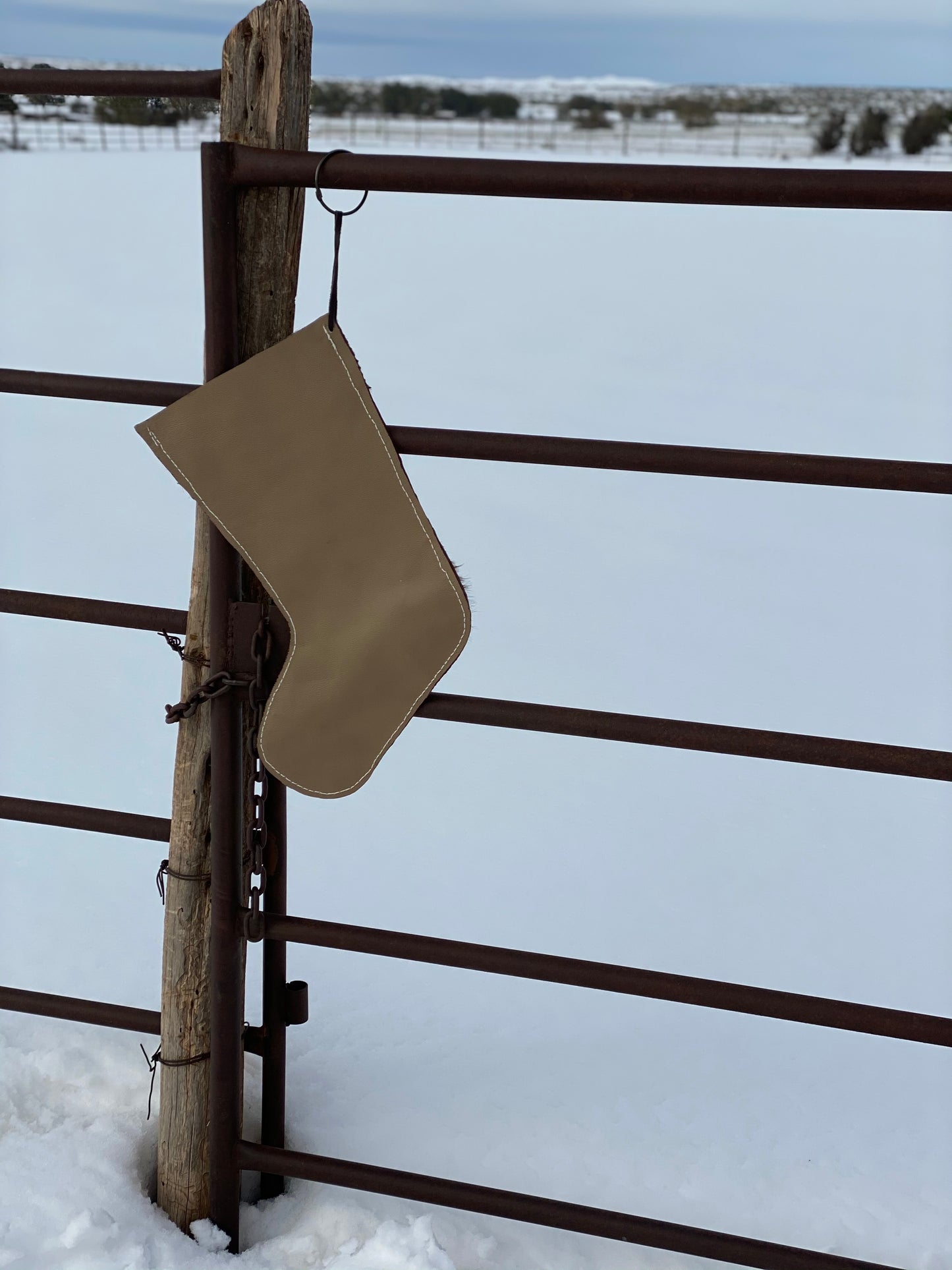 Sparkly Pink and Cowhide stocking