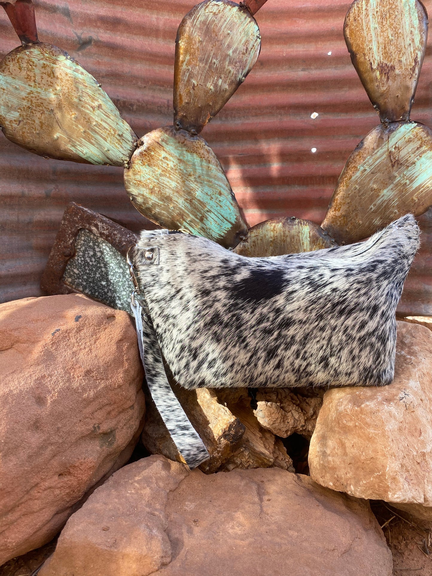Made to Order Large Cowhide Wipe cover with Wrist strap