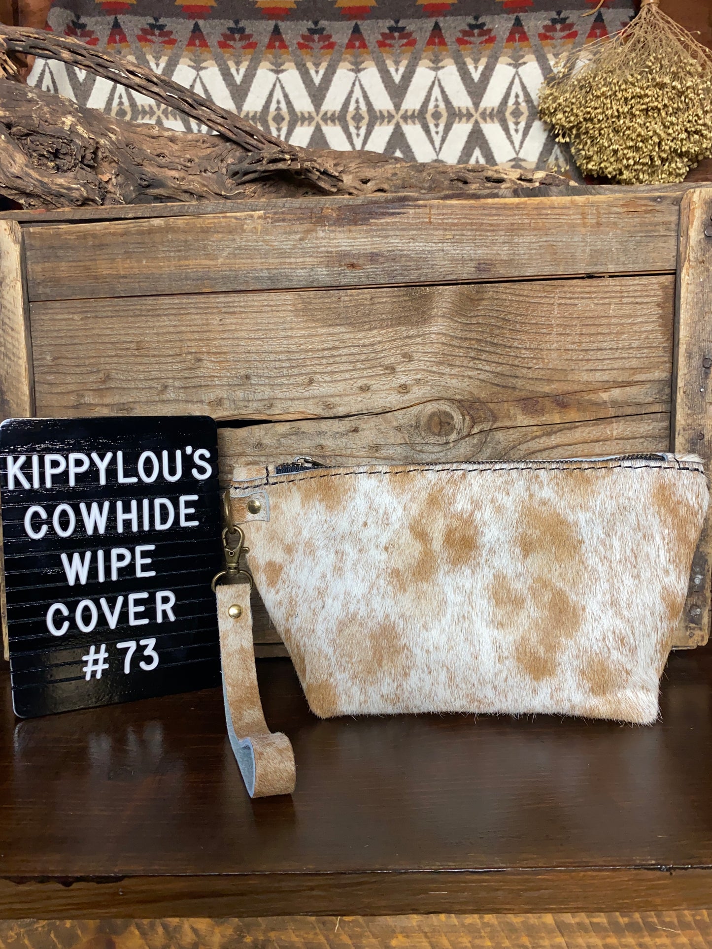 Large Cowhide Wipe Cover #73