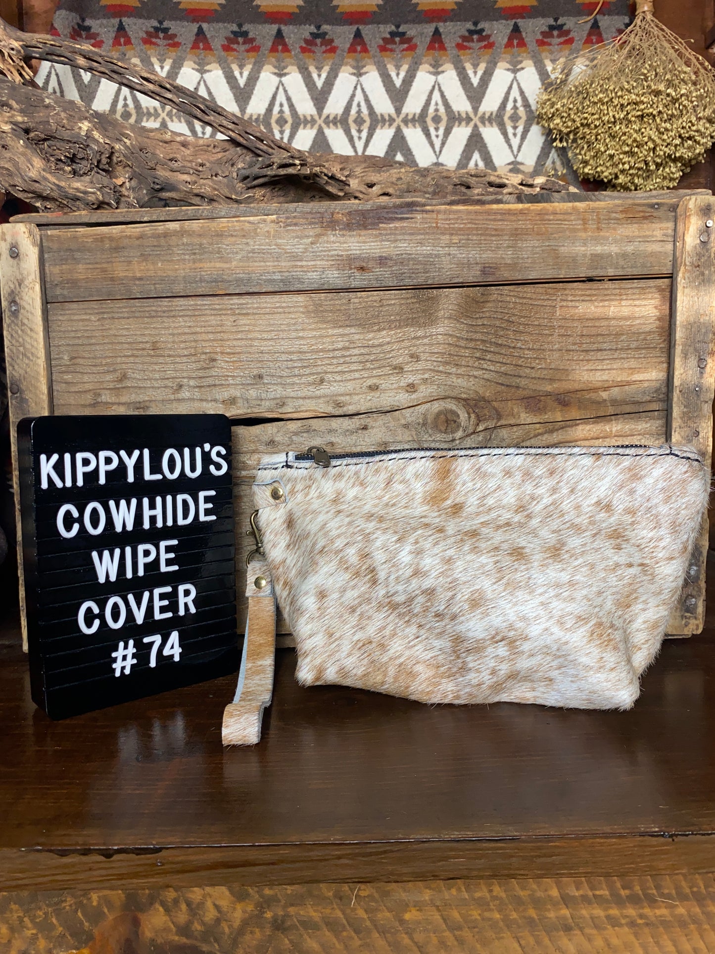 Large Cowhide Wipe Cover #74