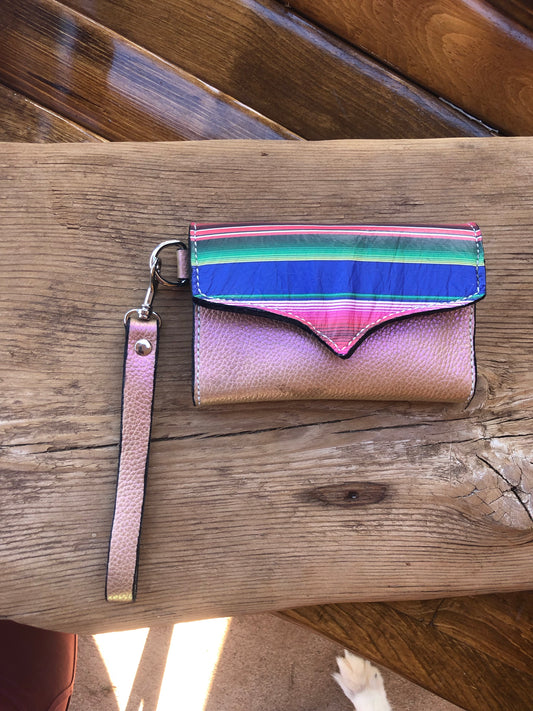 Pink Serape Clutch Wallet