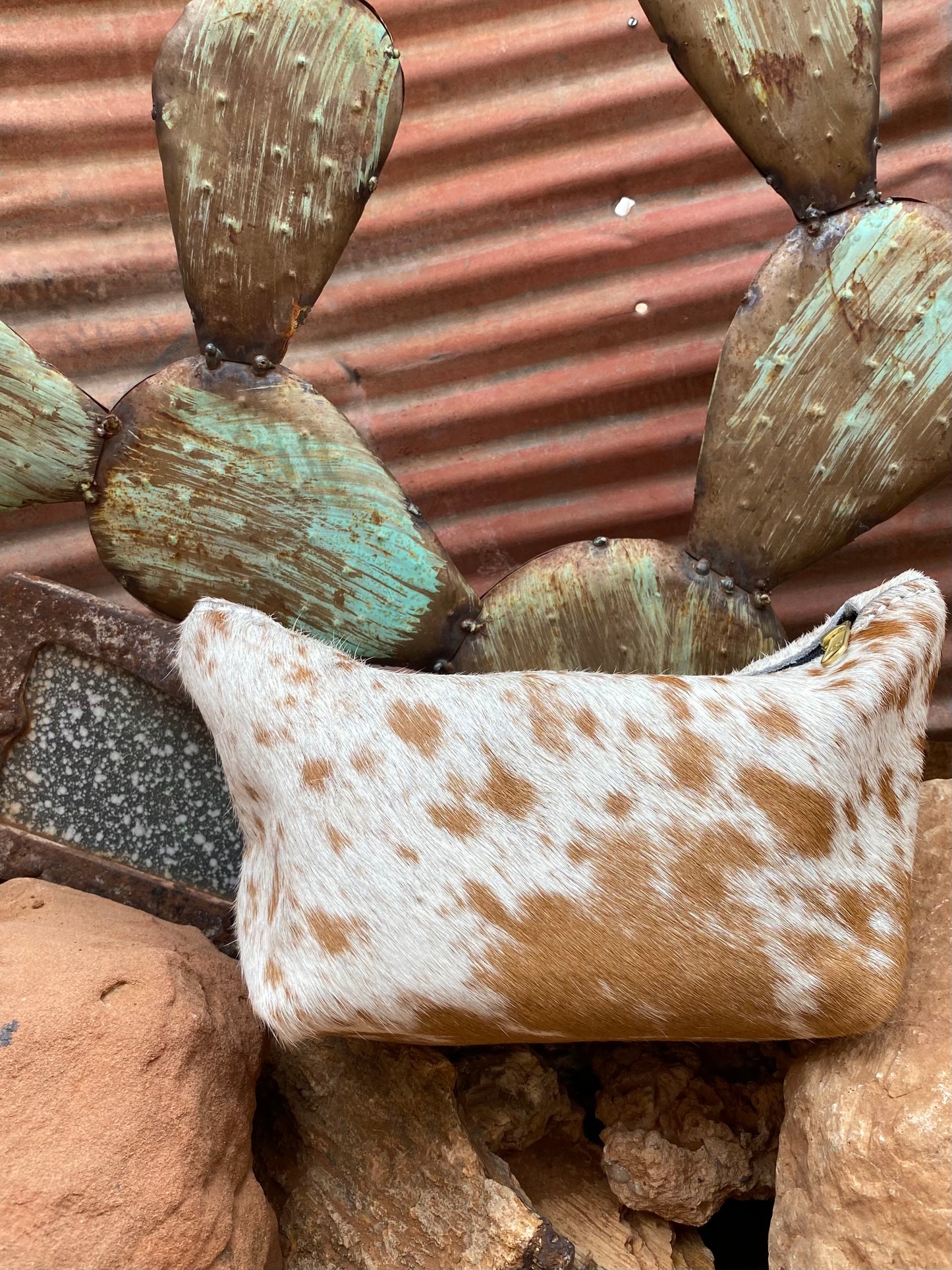 Made to Order Large Cowhide Wipe cover with Wrist strap