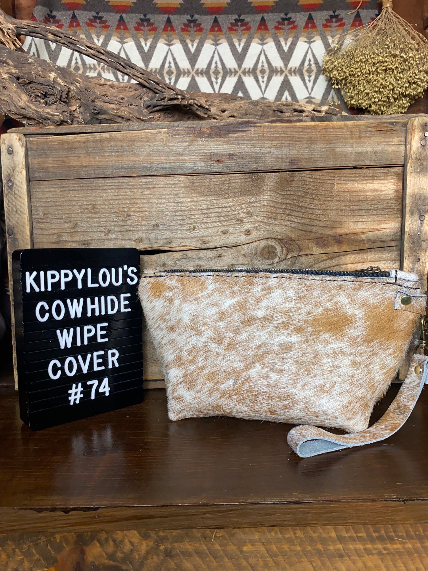 Large Cowhide Wipe Cover #74